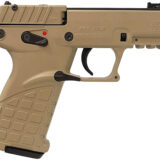 Kel-Tec P17DS P17 Compact Frame 22 LR 16+1 3.80" Black Steel Threaded Barrel, Desert Tan Serrated Slide Desert Tan Polymer Frame w/Picatinny Rail, Textured Grip Ambidextrous