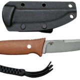 Civivi Knives C19046-5 Tamashii 4.07" Fixed Straight Back Plain Gray Stonewashed D2 Steel Blade, 4.73" Brown Textured Canvas Micarta Handle