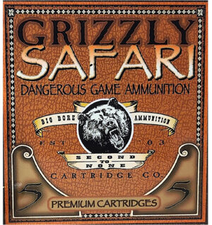 Grizzly Ammo GC45RG5 450Rigby 500gr Solid Brass 5 Per Box/10 Case