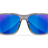 Wiley X AC6TRK09 Trek M/L Blue Mirror Lens Polycarbonate Gloss Crystal Dark Gray Frame