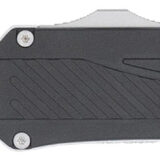 CobraTec Knives CTLGDBLKTNS Legend EDC 3.13" OTF Plain Stonewashed VG-10 SS Blade, 4.75" Black Textured Aluminum Handle