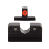 Trijicon 601000 HD XR Night Sight Set Green Tritium/Orange Outline Front, Green Tritium Rear, Black Frame, Fits FN 509