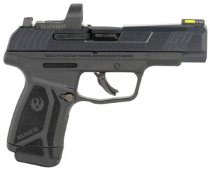 Ruger 3521 Max-9 Long RD 9mm Luger 12+1 4" Black Alloy Steel Optic Ready/Serrated Slide, Black Polymer Frame