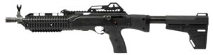 Hi-Point 4595PBRACE 4595P 45 ACP 9+1 14.95" Black Threaded Barrel, Black Powdercoat Polymer Receiver w/Picatinny Rail, Picatinny Rail Forend, Black Pistol Brace, Black Plastic Grip