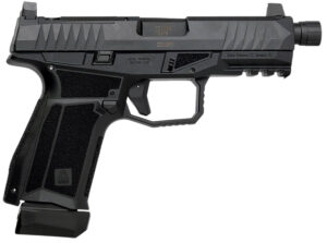 Global Ordnance LLC 815537024791 Delta M Gen2 9mm Luger 15+1 4" Black Threaded Barrel, Black Nitride Optic Cut/Serrated Slide, Black Frame, Ambidextrous