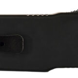 Templar Knife MZBR321 Premium Weighted Slim 3.16" OTF Drop Point Plain Black Oxide Stonewashed Powder Coated D2 Steel Blade, 4.93" Black Aluminum/Rubber Handle