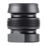 Dead Air DA143 Xeno Xero Black 4140 HT Alloy Steel 9/16x24 RH Threads 1.105" OAL 0.99" Diameter 9mm