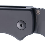 Hogue 64120 Ballista 3.50" Folding Tanto Part Serrated Black Cerakote 154CM SS Blade, Matte Black w/Fluted Texture Aluminum Handle