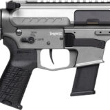 CMMG 45A150FTNG Banshee FE MkG 45 ACP 13+1 5" Black Nitride Threaded Barrel, M-LOK Handguard, Titanium Cerakote Aluminum Receiver w/Picatinny Rail, Black Polymer CMMG RipBrace, CMMG Zeroed Grip