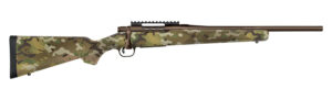 Mossberg 28276 Patriot Compact 308 Win 5+1 18" Patriot Brown Cerakote Threaded Bull Barrel, Patriot Brown Cerakote Steel Receiver w/Picatinny Rail, MultiCam Fixed Synthetic Stock