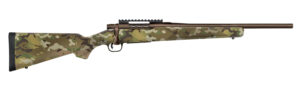 Mossberg 28280 Patriot Compact 350 Legend 4+1 18" Patriot Brown Cerakote Threaded Bull Barrel, Patriot Brown Cerakote Steel Receiver w/Picatinny Rail, MultiCam Fixed Synthetic Stock