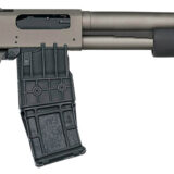 Mossberg 50219 590M 12 Gauge 10+1 18.50" Tungsten Gray Cerakote Barrel & Steel Drilled & Tapped Receiver, Magpul SGA Safety Orange Synthetic Stock