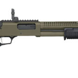 Mossberg 50759 590R 12 Gauge Pump 3" 6+1 18.50" OD Green Cerakote Heat Shield Barrel, OD Green Cerakote Steel Receiver, AR Mil-Spec Adjustable Black Synthetic Stock, Black Polymer Magpul Grip