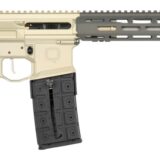Q LLC  Honey Badger *CA Compliant 5.56 NATO 16" Clear Anodized Cerakote Aluminum Receiver w/Picatinny Rail, M-LOK Handguard, Black Polymer Stock, Black Polymer Grip