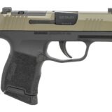 Sig Sauer 3659GXR3P P365 Micro-Compact 9mm Luger 10+1 3.10" Black Barrel, Moss Green Stainless Steel Optic Ready/Serrated Slide, Black Alloy Frame w/Accessory Rail, Textured Grip, RMSc Footprint