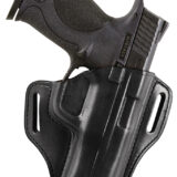 Bianchi 23942 57 Remedy  OWB Size 12 Black Leather Belt Slide Fits Colt 1911 Commander Right Hand