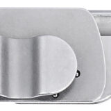 CRKT 7118 Box Key EDC 1.24" Folding Plain Stonewashed 12C27 Sandvik SS Blade, Stainless Steel Handle
