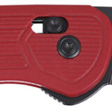 CRKT 7170R SERO EDC 3.02" Folding Plain Black TiNi S35VN SS Blade, Red Textured GRN Handle