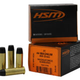 HSM 44M19N 44RemMag Subsonic 400gr Hard Cast Long Flat Nose 20 Per Box/20 Case