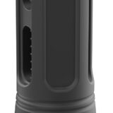Breek BRK4324 Sentinel Caged Flash Hider Black Nitride Steel 5/8"x24 Threads 9mmLuger Compatible w/ Breek-LOK 3QD