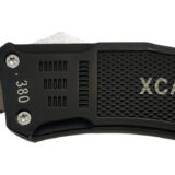 Xcaliber Knife Company 380 ACP Large 3.80" OTF Part Serrated Black 440C SS Blade, 5.30" Steel Handle