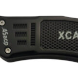 Xcaliber Knife Company 45 ACP 3.25" OTF Tanto Plain Black 440C SS Blade, 4.64" Steel Handle