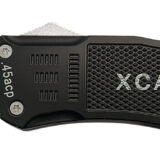 Xcaliber Knife Company 45 ACP Large 3.80" OTF Tanto Plain Black 440C SS Blade, 5.30" Steel Handle