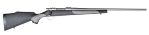 Weatherby Vanguard Weatherguard Full Size 300 Win 3+1 26" Satin Threaded Barrel, Satin Stainless Steel Drilled & Tapped Receiver, Black/Gray Weatherguard Synthetic Stock