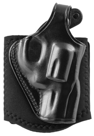 Galco AG286RB Ankle Glove Size Fits Ankles up to 13" Black Leather Hook & Loop Compatible w/Glock 26/27Gen3-5/Glock 33 Right Hand