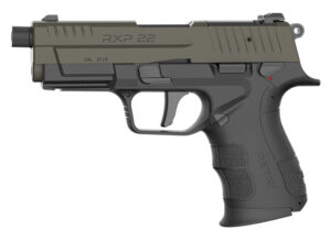 Retay USA RXP22BLKODSL10TH RXP 22 LR 10+1 4" Threaded Barrel, OD Green Cerakote Optic Ready/Serrated Slide, Black Cerakote Polymer Frame w/Accessory Rail, RMR/RMSc Footprint