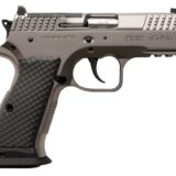 Sarsilmaz SAR7/24C 7/24  Compact 9mm Luger 17+1 Matte Stainless Steel Frame w/Beavertail & Picatinny Rail, Black Polymer Grip