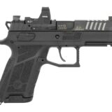 CZ-USA 91604 P-09 C Nocturne Compact 9mm Luger 15+1 3.75" Black Steel Serrated w/Optic Slide, Black Polymer Frame w/Picatinny Rail, Interchangeable Backstrap Grip, Viridian RFX-15