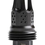 Jk Armament JKMDHDCF14 War Eagle Compensator/Flash Hider Black Nitride Stainless Steel 1/2"x28 Threads 9mm