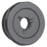 Jk Armament JK155LTEC22 LT Flash Reducer End Cap 22Cal Fits Aluminum Hard Anodized Black