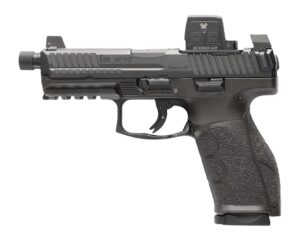 HK 81001366 VP9A1 X Tactical w/Optic Full Size 9mm Luger 10+1 4.70" Black Threaded Barrel, Black Steel Serrated w/Optic Slide, Black Polymer Frame w/Picatinny Rail, Textured Grip, Vortex CCW
