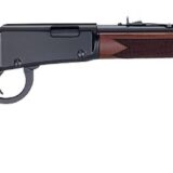 Henry H001PG22M Western 22 WMR 12+1 18.50" Blued Round Barrel, Black Aluminum Grooved Receiver, American Walnut Fixed w/Pistol Grip Stock