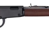Henry H001T22 Frontier 22 S/L/LR 16/17/23+1 20" Blued Octagon Barrel, Black Aluminum Receiver, American Walnut Straight Grip Stock
