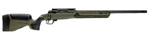 Savage Arms 32640 110 Core Predator Full Size 300 AAC Blackout 10+1 16.50" Medium Heavy Fluted Barrel, Arca Rail Forend, Hunter Green AccuStock w/AccuFit V2 Synthetic Stock, Left Hand