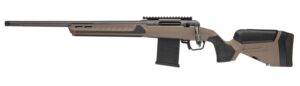 Savage Arms 32696 110 Core Tactical Full Size 300 PRC 5+1 26" Medium Heavy Fluted Barrel, Arca Rail Forend, Coyote Tan AccuStock w/AccuFit V2 Synthetic Stock, Left Hand