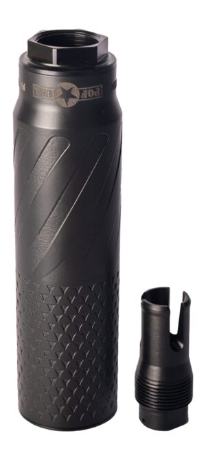 Patriot Ordnance Factory 02445 Patriot Suppression Technology PST-7 7.62mm Black Titanium 1.375"x24