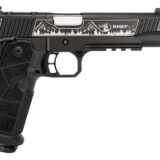 Kimber Mfg, Inc 3600305 DS Warrior Camp Guard Elite Full Size 10mm Auto 18+1 5" Matte Stainless Compensated Barrel, KimPro Black Stainless Steel Engraved Lightening Cut/Optic Ready/Serrated Slide, Bla