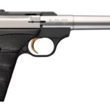 Browning 051616490 Buck Mark Camper SR 22 LR 10+1 5.90" Stainless Threaded Bull Barrel, Matte Black Aluminum Receiver, Black Overmolded UFX Grip