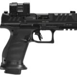Walther Arms 4797068 PDP Pro ACRO Compact 9mm Luger 10+1 4" Black Polygonal Rifled Barrel, Serrated w/Optic Slide, Black Polymer Frame w/Picatinny Rail, Textured Polymer Grip, Aimpoint Acro P-2 Red Do