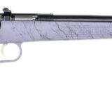 Crickett KSA2345 My First Rifle Gen2 22 LR 1rd 16.10" Blued Single Shot Barrel, Blued Drilled & Tapped Receiver, Purple w/Black Webbing Fixed Synthetic Stock