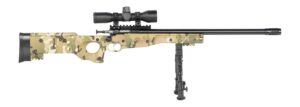Crickett KSA2147 Precision Gen2 22 LR 1rd Blued Threaded Bull Barrel, Drilled & Tapped Receiver, MultiCam Skeletonized Synthetic Stock