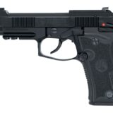 Langdon Tactical Tech 80X32BTJ Beretta Cheetah 80X Micro-Compact 32 ACP 13+1 4.40" Black Threaded Barrel, Black Bruniton Carbon Steel Optic Ready/Serrated Slide, Black Anodized Aluminum Frame w/Picati