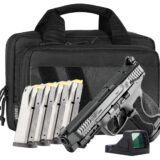 Smith & Wesson 14748 M&P M2.0 Bundle Full Size 10mm Auto 15+1 4.60" Black Armornite Stainless Steel Barrel & Serrated w/Optic Slide, Black Polymer Frame w/Picatinny Rail, Interchangeable Palmswell Gri