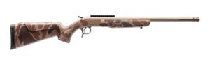 CVA CR4441DC Cascade Takedown 400 Legend 1rd 20" Flat Dark Earth Cerakote Stainless Steel Threaded Barrel & Receiver w/Picatinny Rail, Duck Camo Synthetic Stock