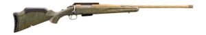 Ruger 46993 American II Predator 350 Legend 5+1 22" Burnt Bronze Cerakote Spiral Fluted Threaded Barrel & Receiver w/Picatinny Rail, Green Splatter Fixed Synthetic Stock