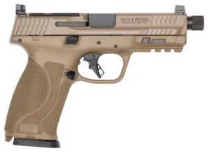Smith & Wesson 14832 M&P9 M2.0 Sports South Exclusive 9mm Luger 23+1 4.72" Black Armornite Threaded Barrel, Flat Dark Earth Cerakote Stainless Steel Optic Ready/Serrated Slide, Flat Dark Earth Polymer